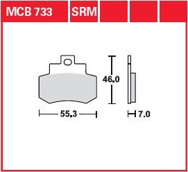 BRAKE PAD ALLROUND ORGANIC STANDARD
