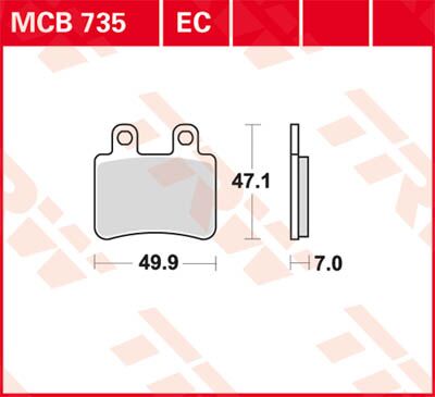 BRAKE PAD EC-ORGANIC