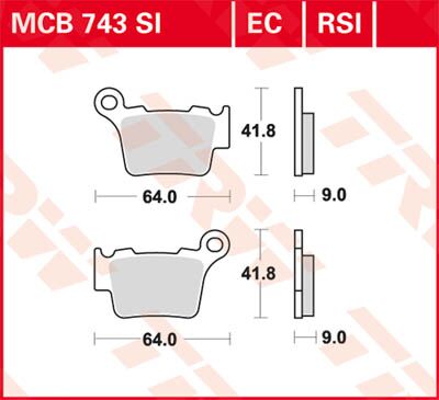 BRAKE PAD EC-ORGANIC