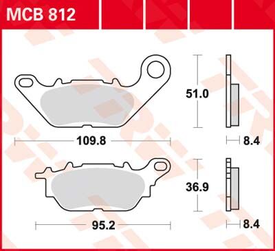 BRAKE PAD ALLROUND ORGANIC STANDARD