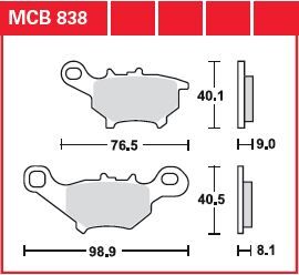 BRAKE PAD ALLROUND ORGANIC STANDARD