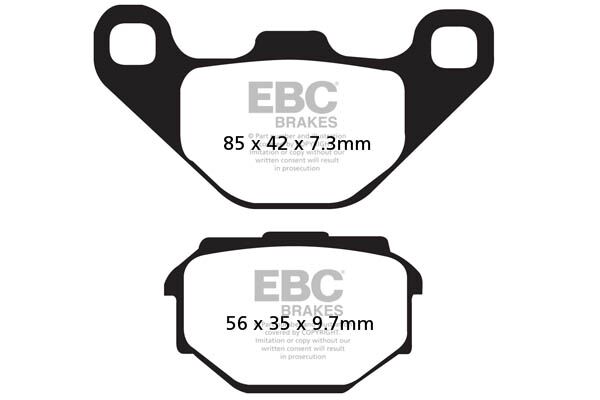 BRAKE PAD SFA SERIES ORGANIC SCOOTER