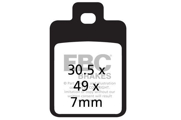 BRAKE PAD SFA SERIES ORGANIC SCOOTER