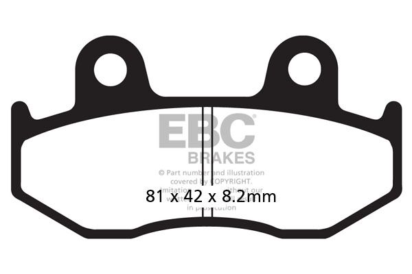 BRAKE PAD SFA SERIES ORGANIC SCOOTER