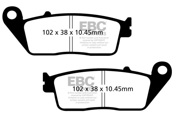 BRAKE PAD SFA SERIES ORGANIC SCOOTER