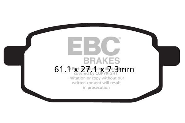 BRAKE PAD SFAC SERIES CARBON FIBER SCOOTER