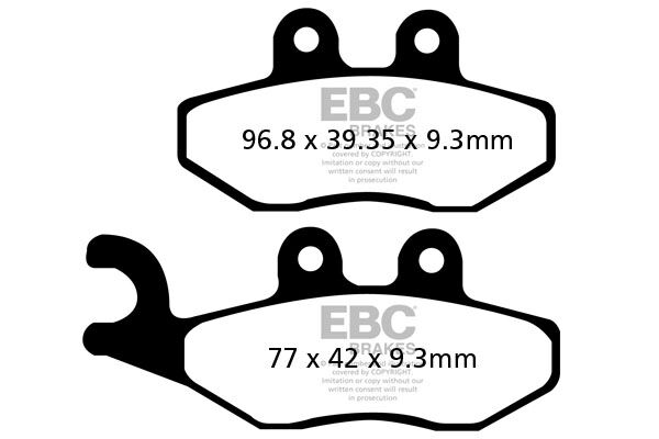 BRAKE PAD SFAC SERIES CARBON FIBER SCOOTER