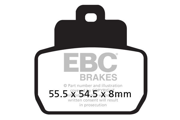 BRAKE PAD SFAC-SERIES CARBON SCOOTER