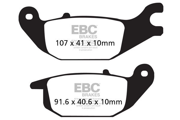 BRAKE PAD SFA-SERIES ORGANIC SCOOTER