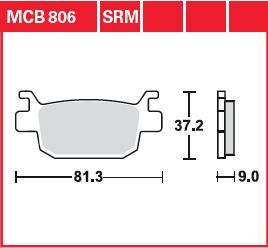 BRAKE PAD ALLROUND ORGANIC STANDARD