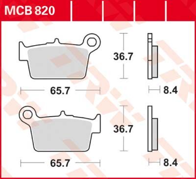 BRAKE PAD ALLROUND ORGANIC STANDARD