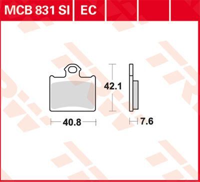 BRAKE PAD EC-ORGANIC OFFROAD