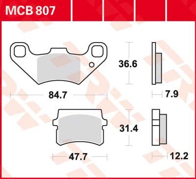 BRAKE PAD ALLROUND ORGANIC STANDARD