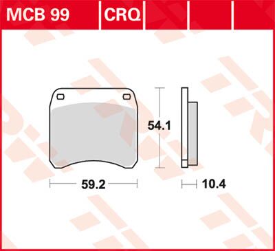 BRAKE PAD CRQ HYPER-CARBON RACING