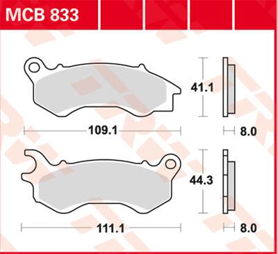 BRAKE PAD EC-ORGANIC SCOOTER