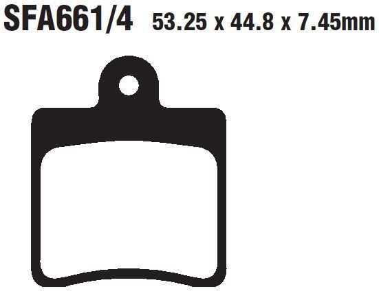 BRAKE PAD SFA-SERIES ORGANIC SCOOTER