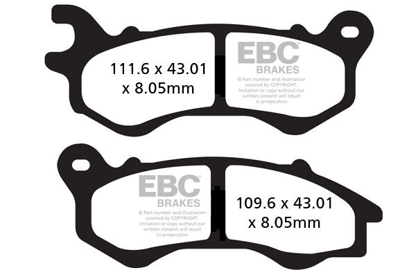 BRAKE PAD SFAC-SERIES CARBON SCOOTER