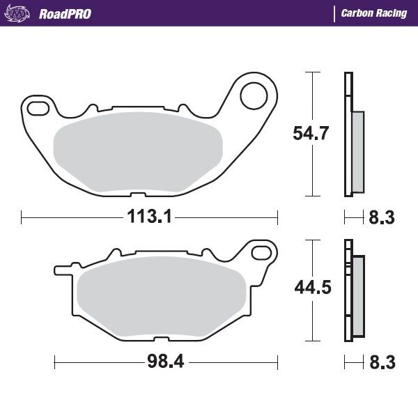 BRAKE PAD CARBON RACING ROADPRO