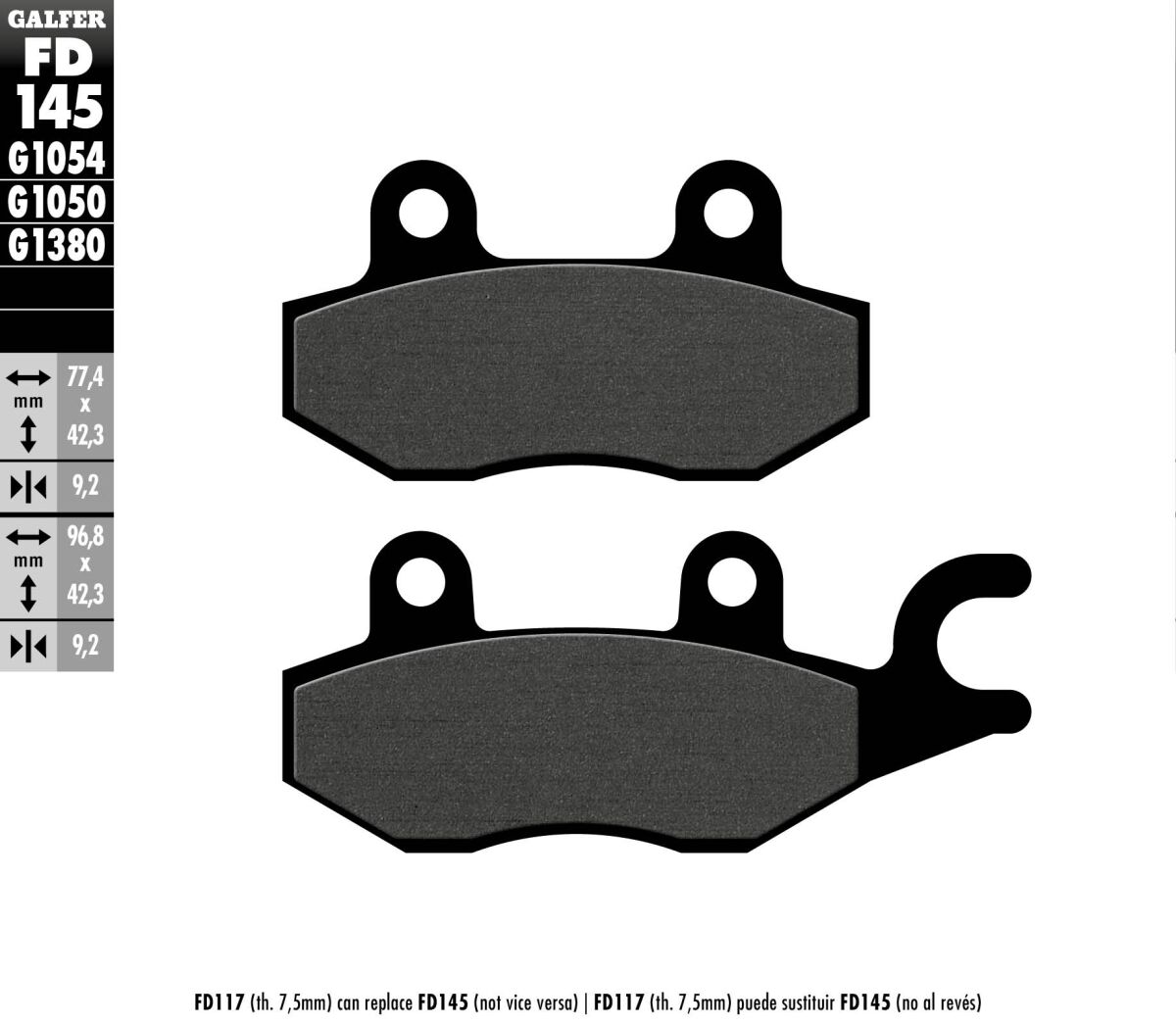 BRAKE PAD SCOOTER ORGANIC