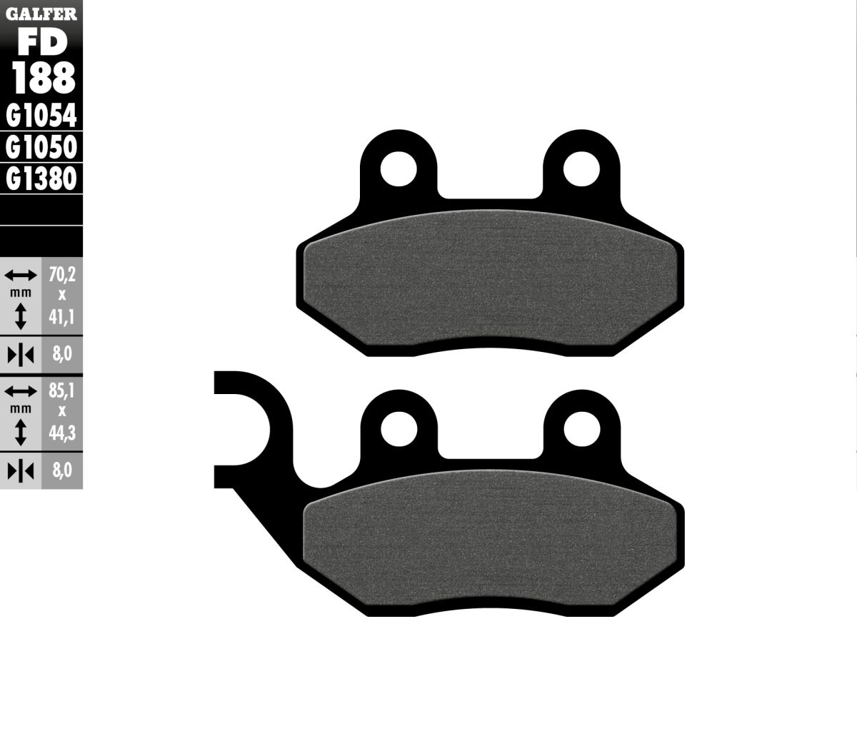 BRAKE PAD SCOOTER ORGANIC