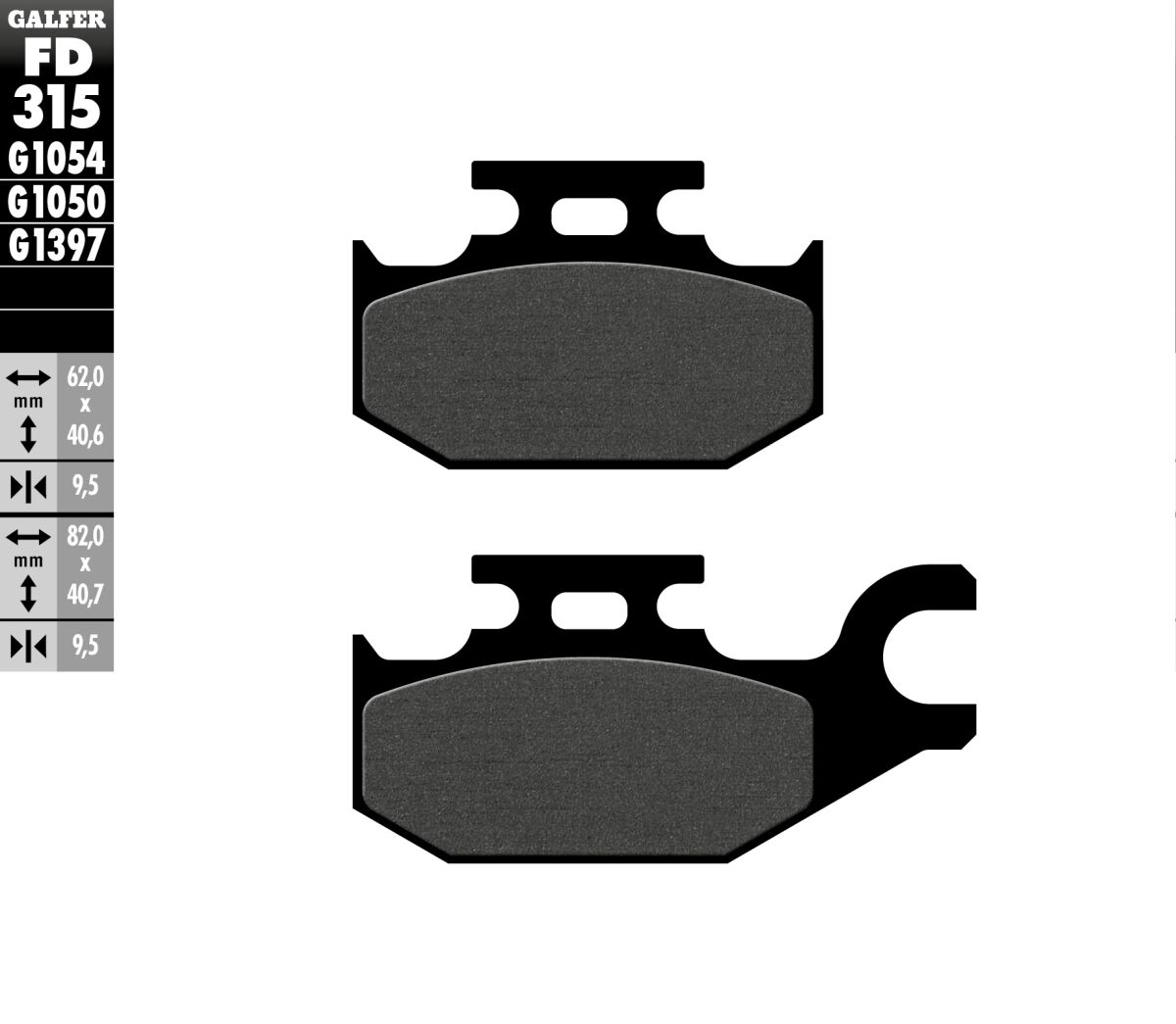 BRAKE PAD SCOOTER ORGANIC