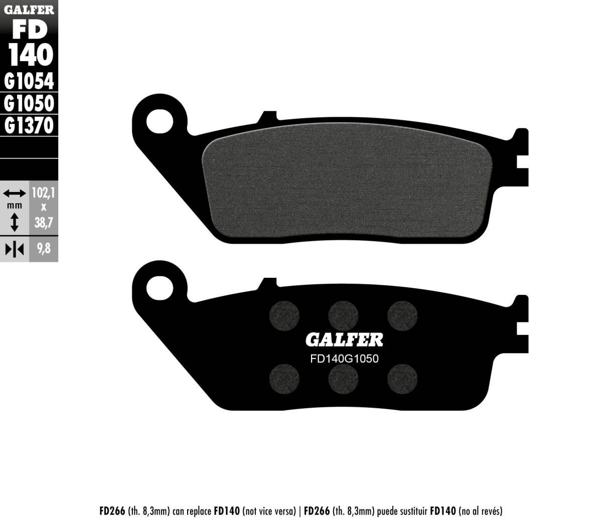 BRAKE PAD SCOOTER ORGANIC