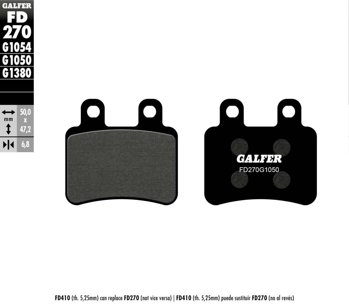 BRAKE PAD SCOOTER ORGANIC