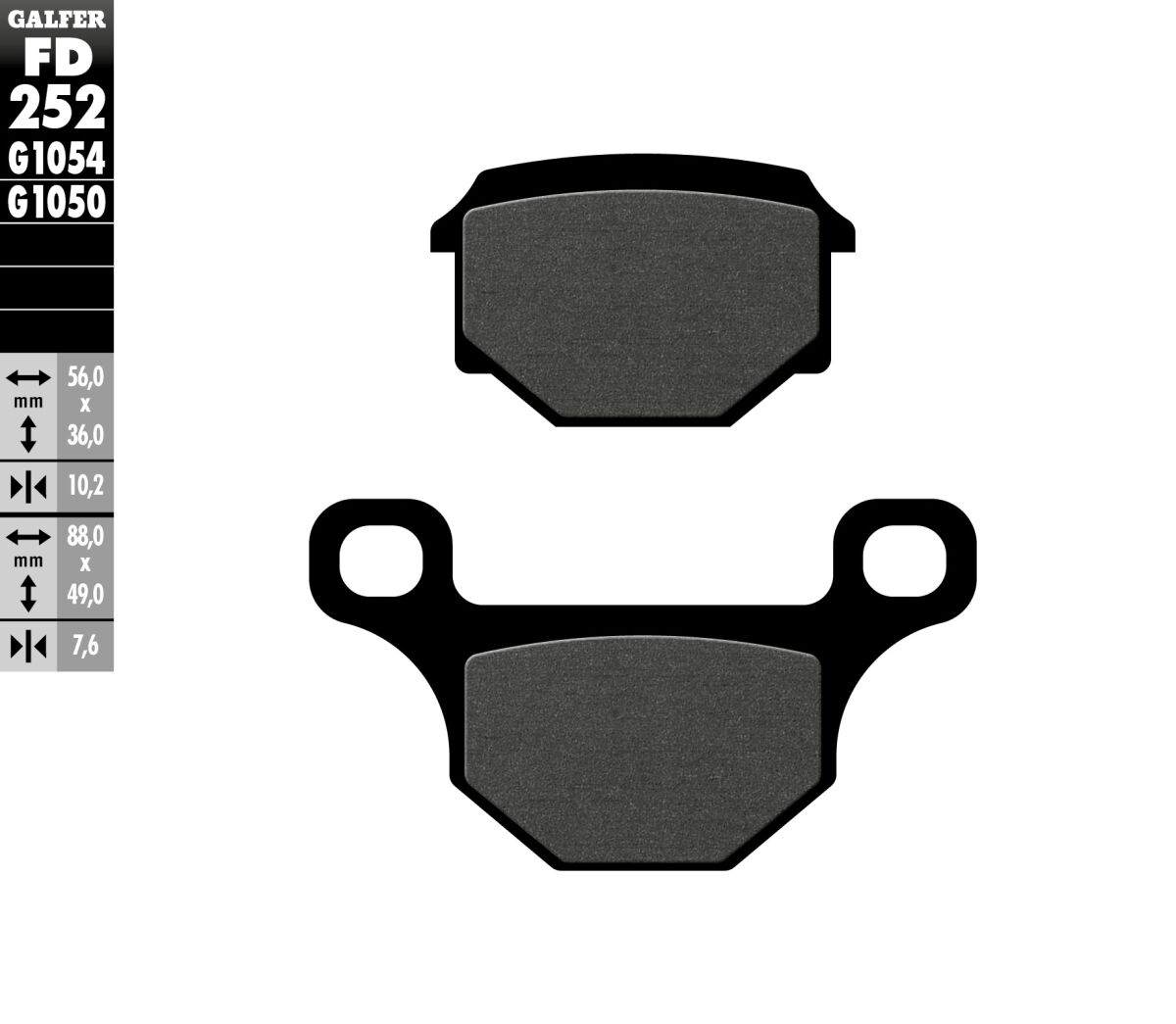 BRAKE PAD SCOOTER ORGANIC