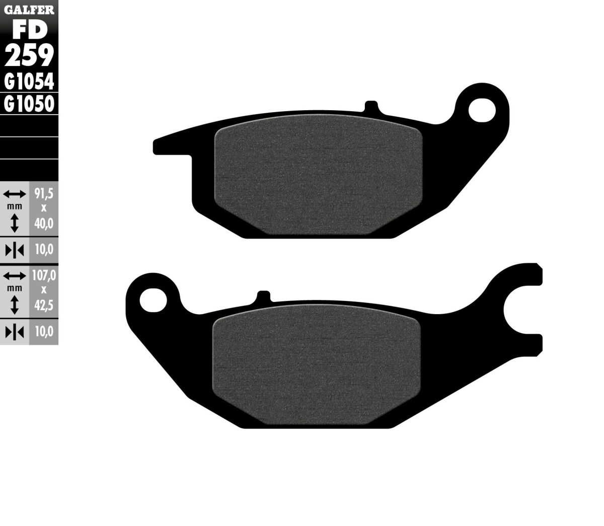 Piduriklotsid, poolmetallsed