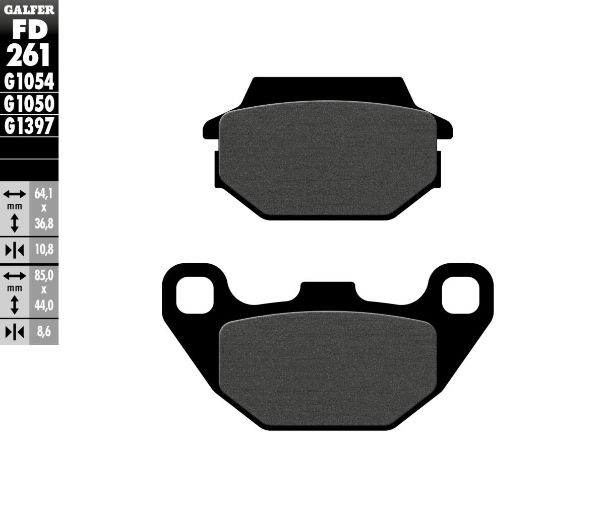 BRAKE PAD SCOOTER ORGANIC
