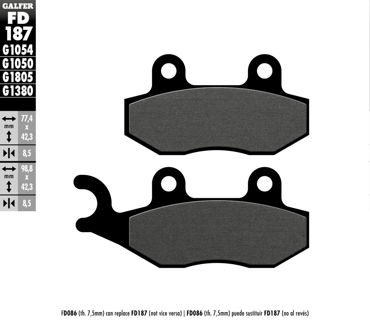 BRAKE PAD SCOOTER ORGANIC