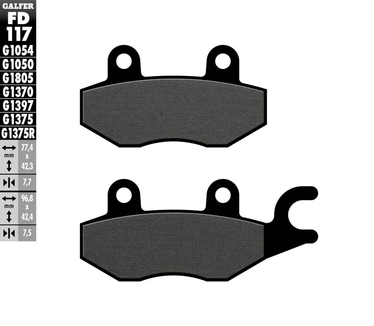 BRAKE PAD SCOOTER ORGANIC