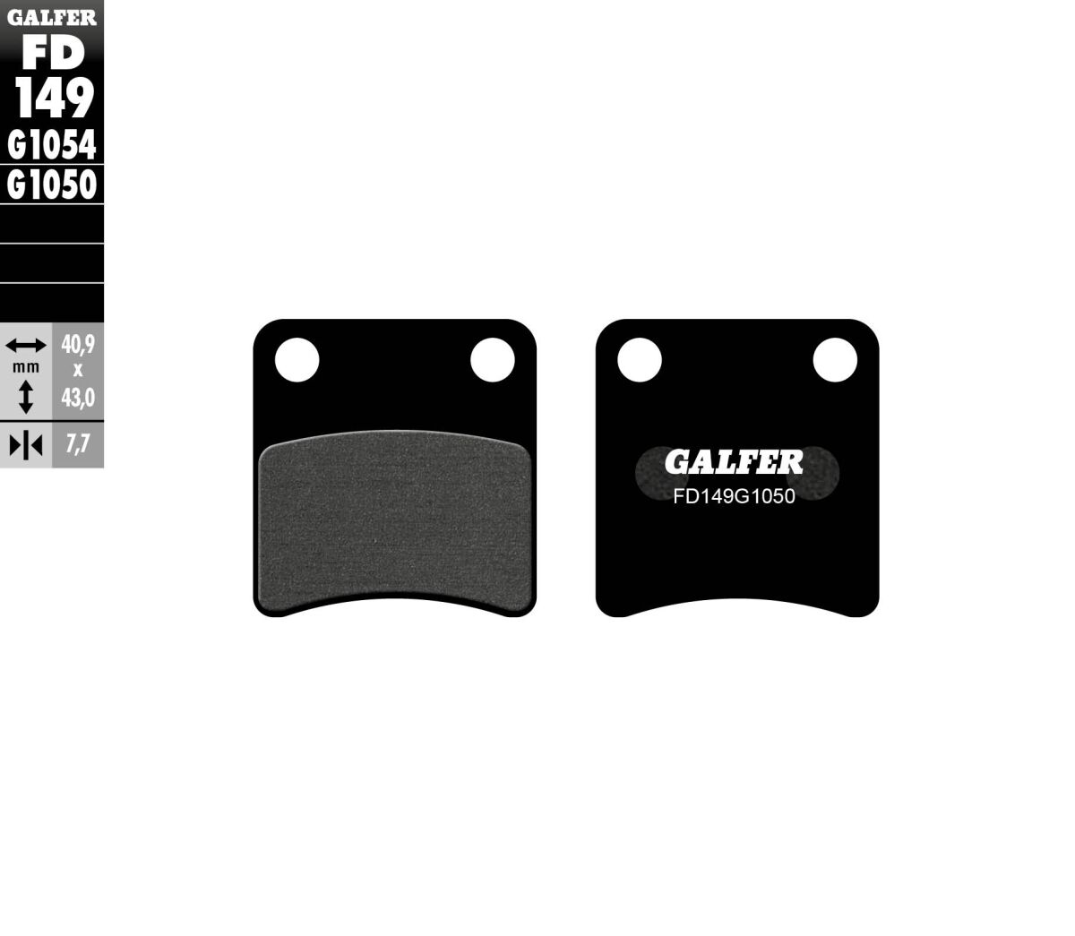 BRAKE PAD SCOOTER ORGANIC