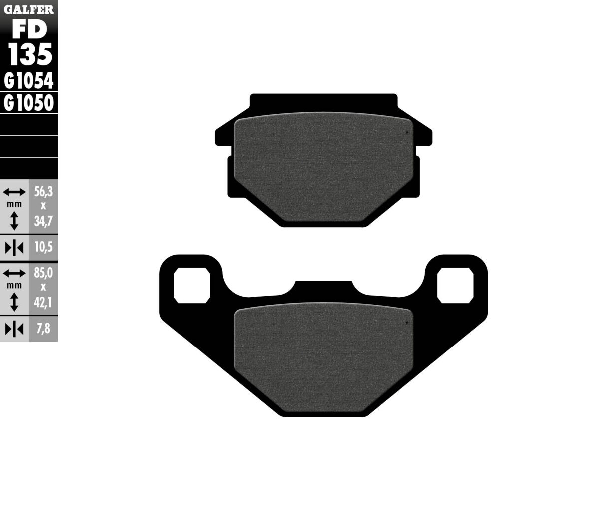 BRAKE PAD ORGANIC SEMI METALLIC