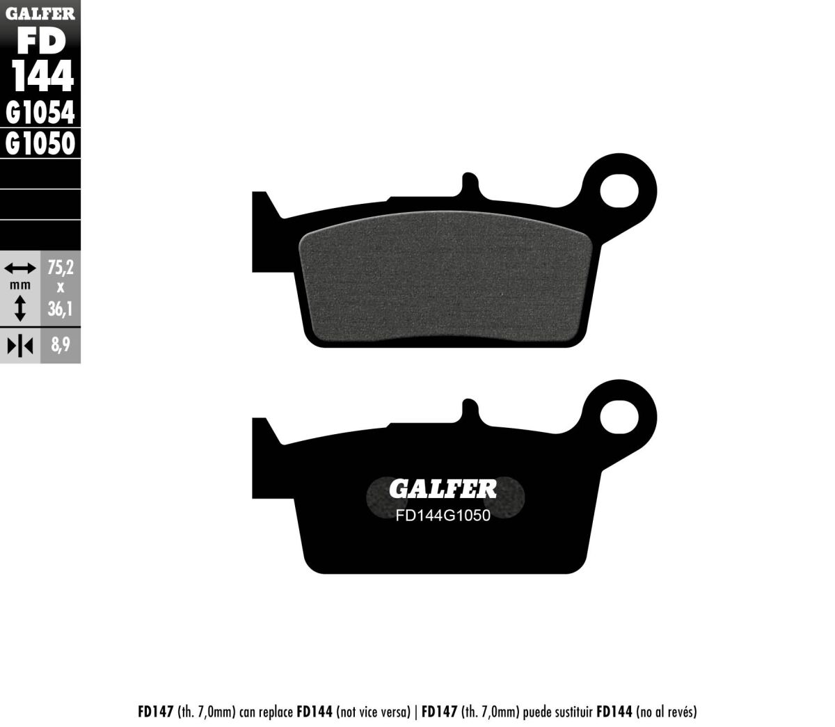 BRAKE PAD SCOOTER ORGANIC