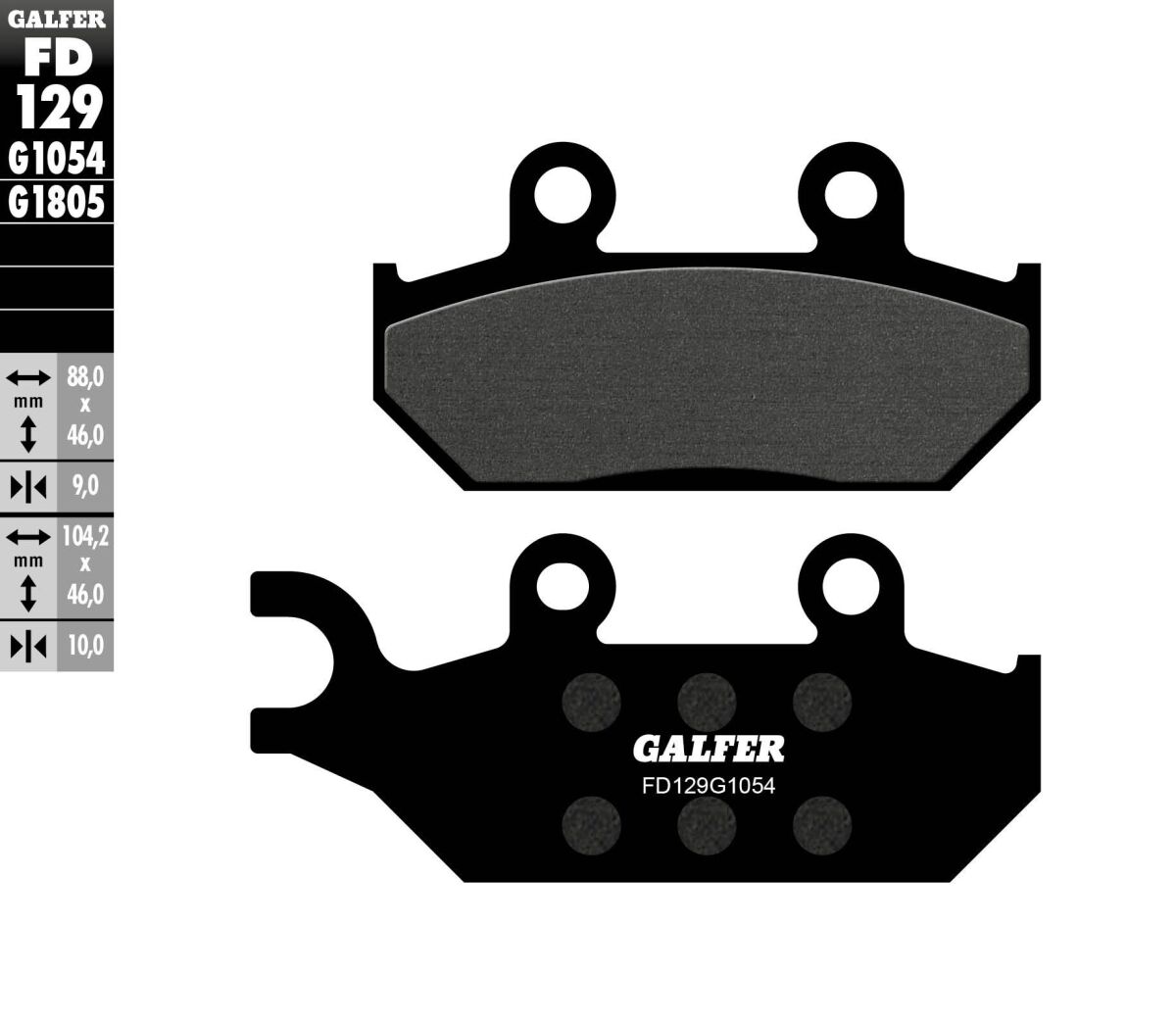 BRAKE PAD SEMI METAL