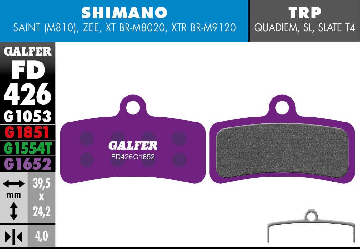 BRAKE PADS E-BIKE G1652