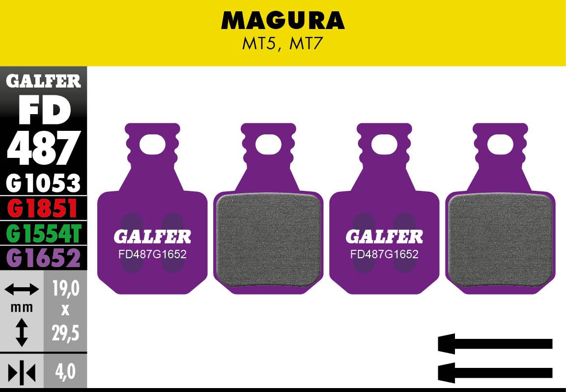 BRAKE PADS E-BIKE G1652