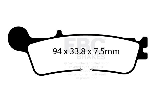 BRAKE PAD CARBON TT OFFROAD