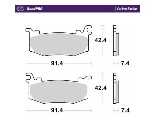 BRAKE PAD ROADPRO CARBON RACING