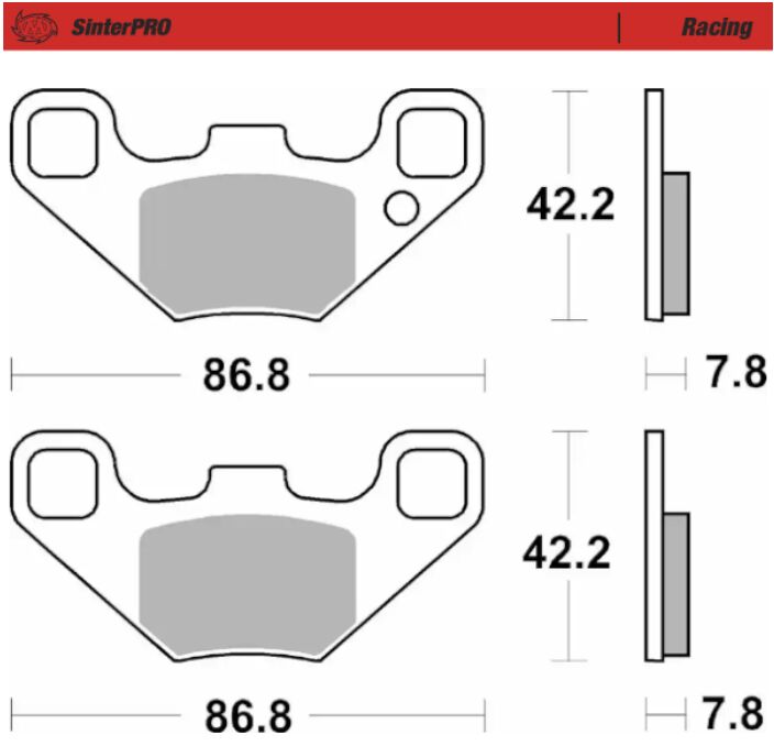 BRAKE PAD RACING ATV
