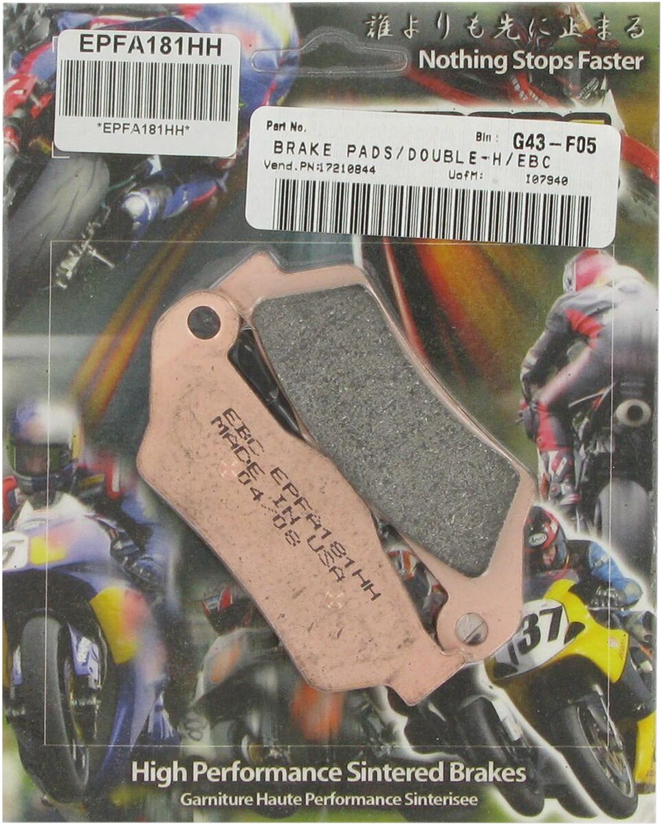 BRAKE PAD EPFA-HH SERIES SINTERED METAL