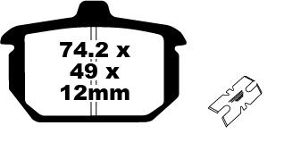 BRAKE PAD FA-HH SERIES SINTERED
