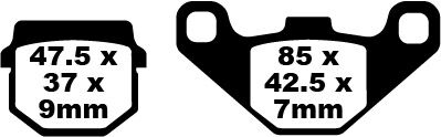 BRAKE PAD FA-HH SERIES SINTERED