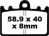 BRAKE PAD FA-HH SERIES SINTERED