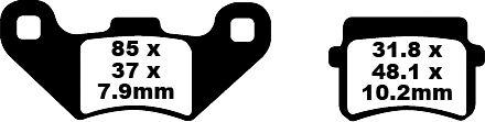 BRAKE PAD FA-R SERIES SINTERED