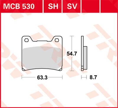 BRAKE PAD SH SINTER PERFORMANCE REAR