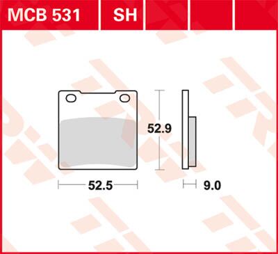 BRAKE PAD SH SINTER PERFORMANCE