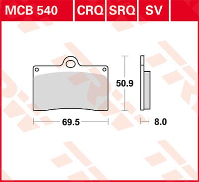BRAKE PAD CRQ CARBON RACE