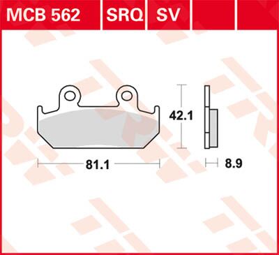 BRAKE PAD SV SINTER PERFORMANCE